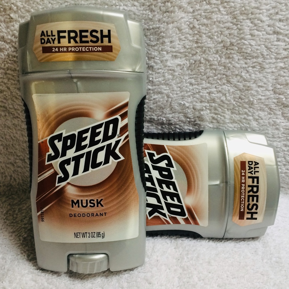 2x  Speed Stick Musk 24 Hour Solid Mens Deodorant
